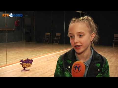 Winnaar Chantal de Boer geniet na van finale Junior Dance - RTV Noord