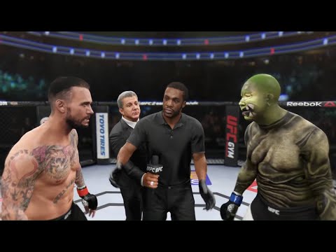 CM Punk vs. Swamp Frog - EA Sports UFC 2 - Crazy UFC 👊🤪