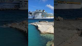 Utopia of the Seas & Independence of the Seas in Coco Cay #sun #surf #holiday #saltlife