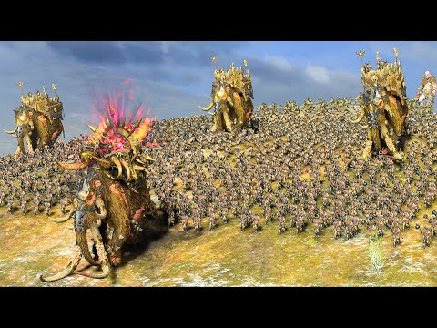 NORSCA vs KISLEV - TotalWar Warhammer 3 cinematic battle