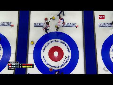 Curling EM Männer: Schweiz vs Tschechien - Rond Robin