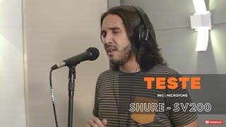 Video thumbnail for Teste Vocal - Microfone Shure SV200 - Demonstração | Testando | Review | Cantando by Jeferson Basso