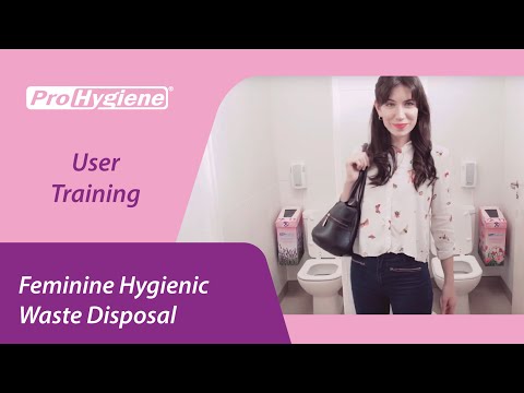 Part of a video titled Feminine Hygienic Waste Disposal System User Training - YouTube