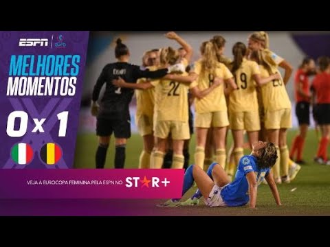 BÉLGICA VENCE A ITÁLIA E GARANTE A ÚLTIMA VAGA PARA AS QUARTAS DA EURO FEMININA | MELHORES MOMENTOS