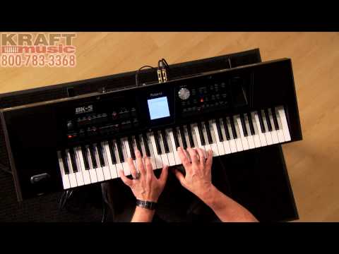 Kraft Music - Roland BK-5 Backing Keyboard Demo with Scott Berry