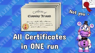 Getting every Certificate in one run in Freddys Pi