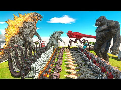 King Kong War - Kiryu + GODZILLA 2021 x GODZILLA 2014 VS KONG x Titanus Red + Gigan + Kaiju Team