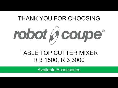 Video Robot-Coupe  R3-1500 R3-3000  Cutter Mixer: Accessories