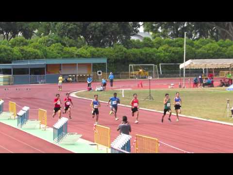 100m men junior final #2 -  40th S'pore Youth & Junior C'ships 2014