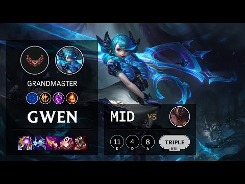 Gwen Mid vs Malphite - EUW Grandmaster Patch 12.2