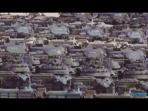 US Military. The biggest cemetery in the world m1 Abrams Tank