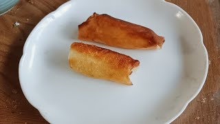 (プレミア) 驚きのバナナ春巻きレシピ  簡単スイ-ツ作って見た