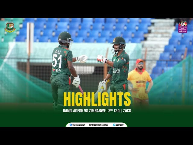 Highlights | 3rd T20i | Bangladesh vs Zimbabwe