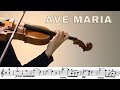 Ave Maria, Bach/ Gounod, Violin, Sheet music play along