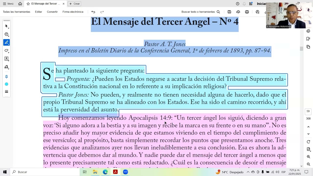 "EL MENSAJE DEL TERCER ANGEL. PARTE 6. Carlos  Gómez.