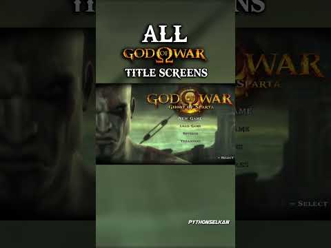 Evolution of God of War Main Menu Screens (2005-2022)