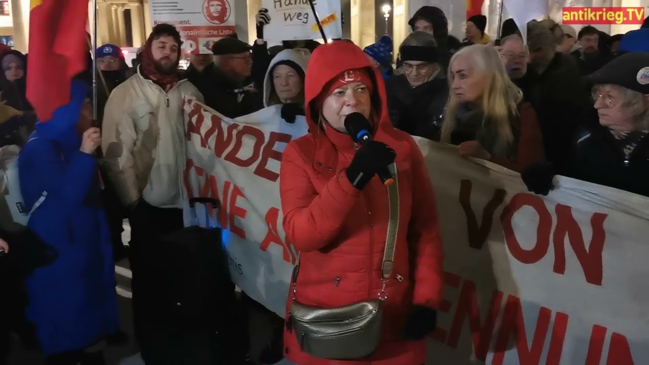 Venezuela Protest gegen US-Angriff - DIDF, G, Lötzsch, LINKE, SDAJ