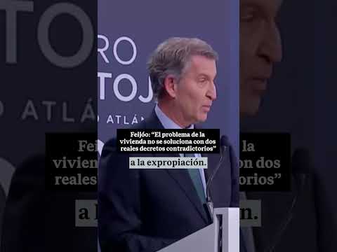 🚨 Feijóo acusa a Sánchez de hundir el mercado de la vivienda