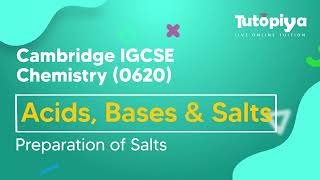 Preparation of Salts