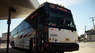 NJ Transit 2017 MCI D4500CT 17085 On The 559 To Atlantic City Departing Lakewood • 09/16/2023