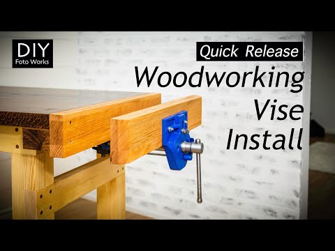 Woodworking Vise Install I Eclipse Quick Release! 4K
