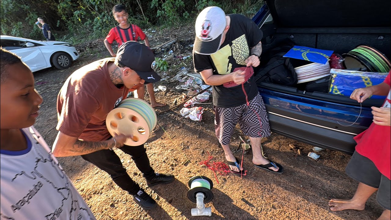 SOLTANDO PIPA COM LINHA LISA EMBORRACHADA 