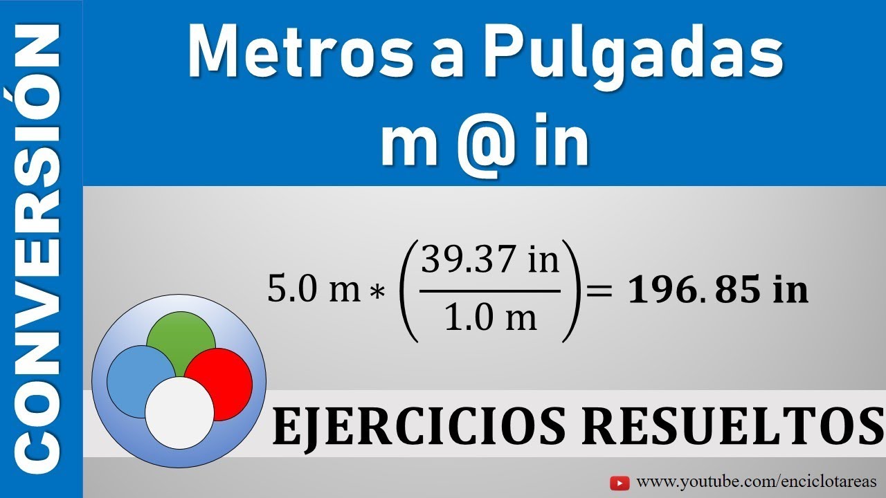 Metros a Pulgadas (m a in)