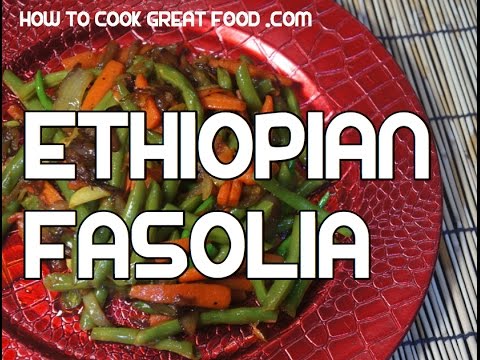 Ethiopian Fasolia Recipe - Amharic Vegan Vegetables Video