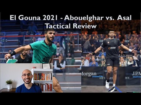 PSA Squash 2021 - El Gouna Round 3 - Mostafa Asal vs. Mohamed Abouelghar - Coaching Tactics