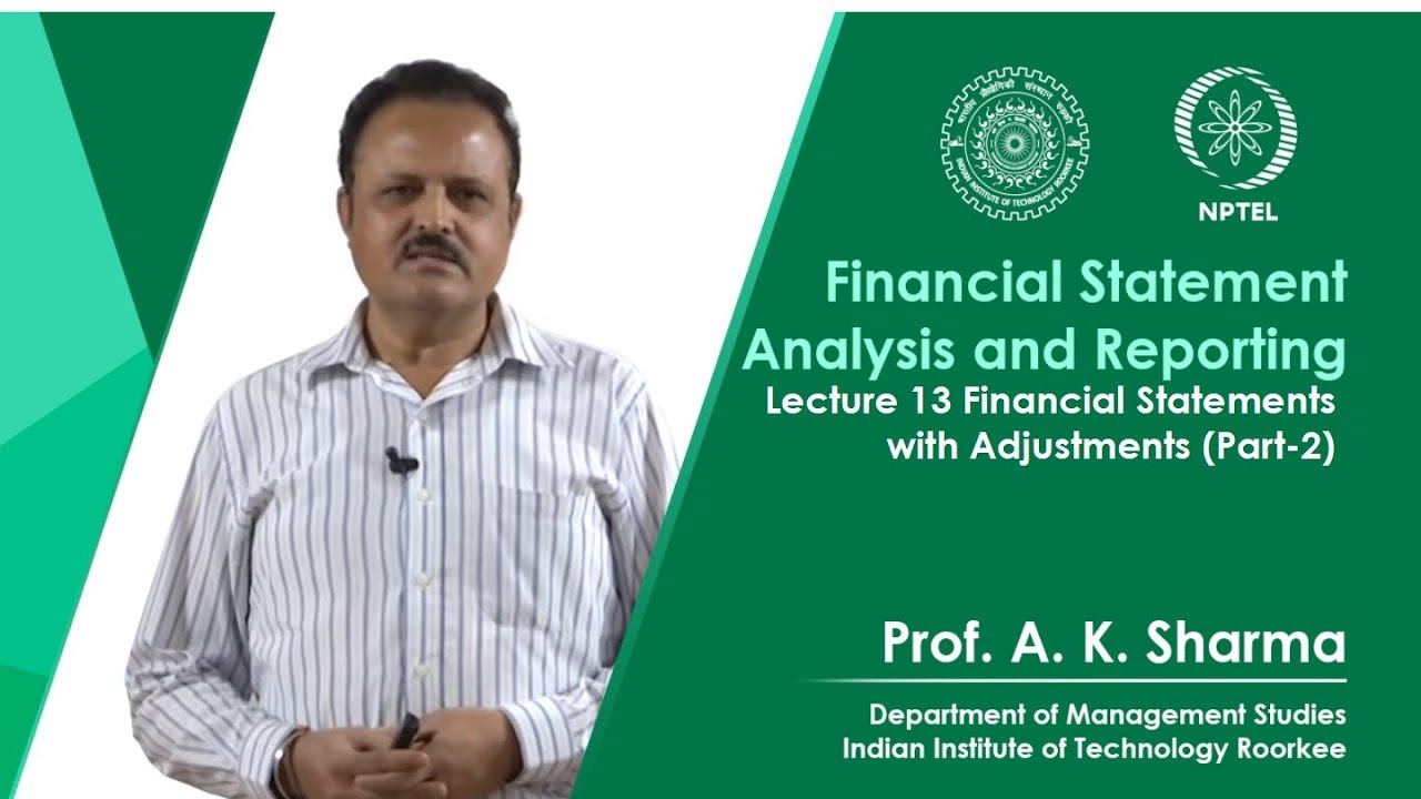 Lecture-13- Financial Statements with Adjustments (Part-2)