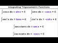 Evaluating Integrals With Trigonometric Functions