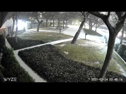 Time-Lapse Sleet and Snow Accumulation