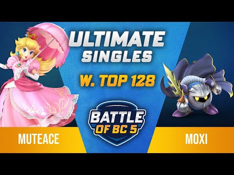 MuteAce (Peach) vs moxi (Meta Knight, Wolf) - Ultimate Singles Winners Top 128 - Battle of BC 5