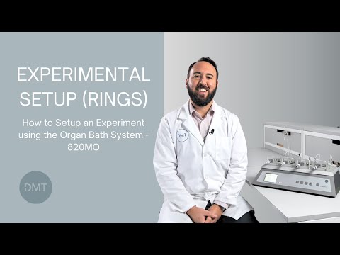 Experimental setup - rings for DMT 820MO