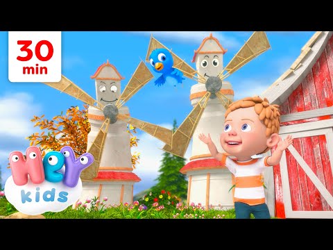 Tourne, tourne, petit moulin | Chansons pour Enfants | HeyKids en Français