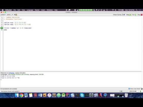 Functional Programming Racket Filter List Function