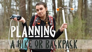 Planning a Hiking or Backpacking Trip