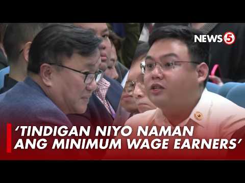‘Ayaw kong makipagtalo’: Labor Sec. Tolentino at Rep. San Fernando, nagkainitan