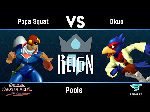 Popa Squat (Captain Falcon) vs Ukemelee (Falco) - Pools - Reign 8