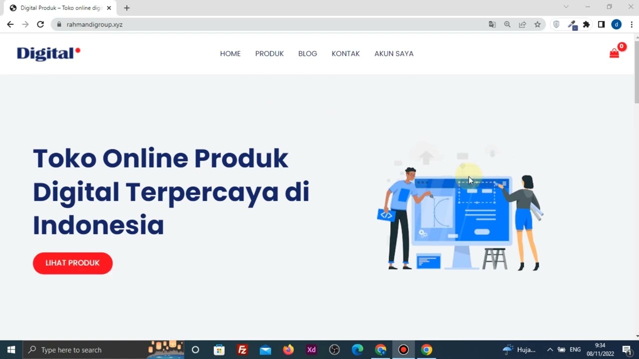 Seperti Ini Website yang akan dibuat