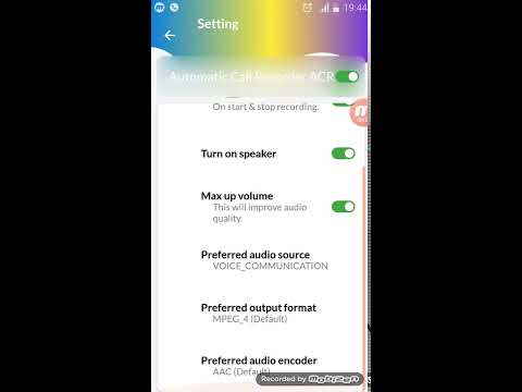 Automatic Call Recorder ACR