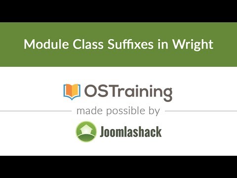 Lesson 7 Module Class Suffixes in Wright