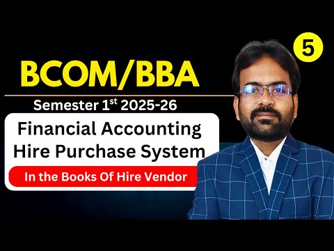 Financial Accounting Syllabus 2025 26 BCom 1st Year Semester 1st CWG for BCOM