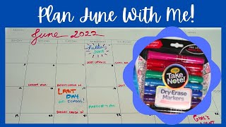 Plan June With Me On My Whiteboard Calendar!