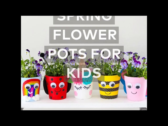 Spring Flower Pot Kids Craft