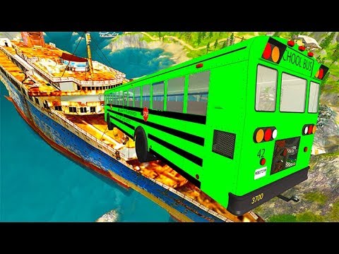 Jumping In Titanic With Cars - BeamNG drive ( BMG )