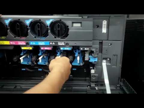 how to clean up laser unit - Konica Minolta 