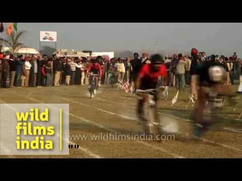Cycle race at Kila Raipur, Ludhiana