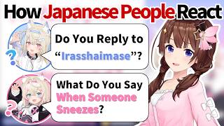 Do You Reply to “Irasshaimase”? What About Sneezing? | Learn Japanese with Sora & FUWAMOCO