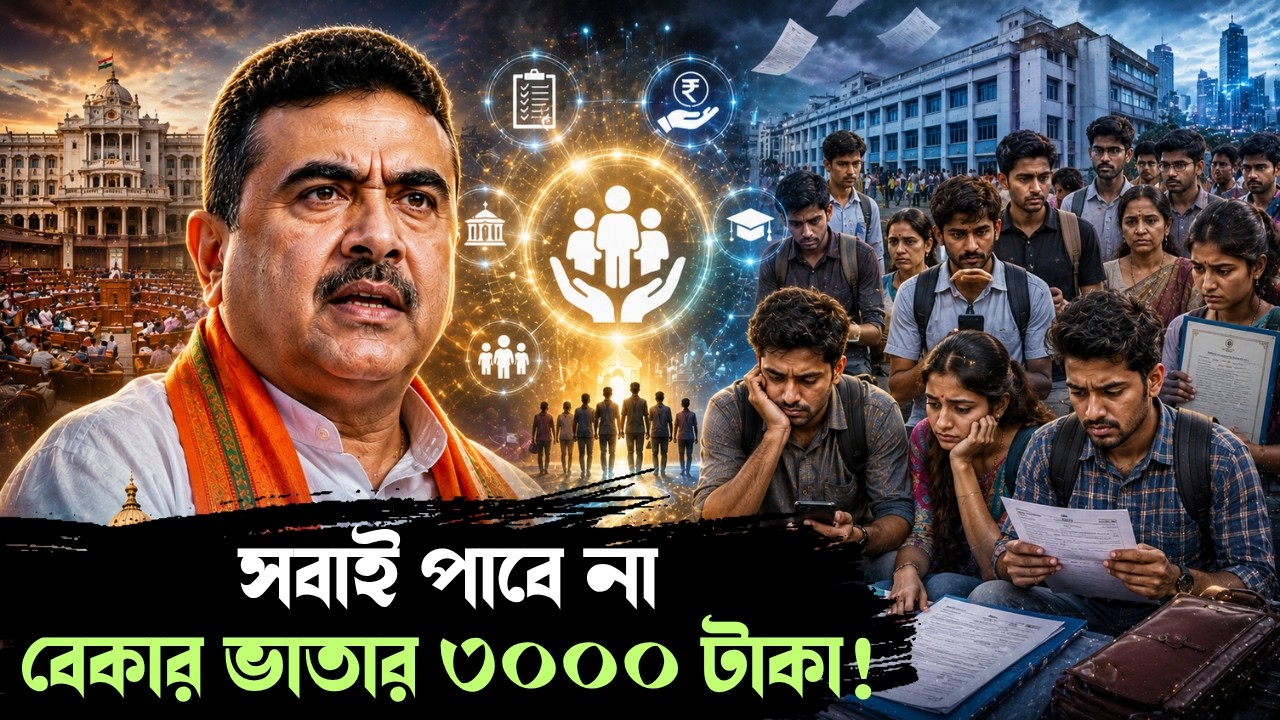 সবাই পাবে না বেকার ভাতার ৩০০০ টাকা! বাংলার বাজেটে সামনে এল বড়সড় তথ্য! | West Bengal Budget 2026